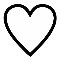 Simple, Black, Clip Art Heart Transparent Background
