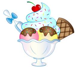 ice Cream Sundae Clip Art Cartoon image