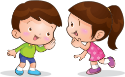 Kids Talking While Playing Clipart
