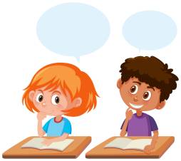 Kids Talking in Class Clipart Graphics