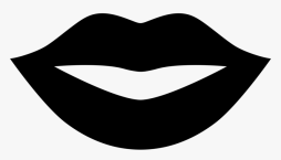 Best Smiling Lips Png Black and White