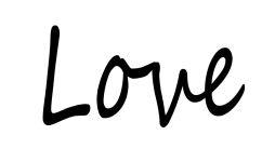 Pictures of Love in Cursive Png Transparent Background