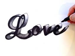 Amazing Love in Cursive Clipart Transparent free