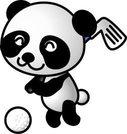 Panda Mini Golf Clip art Transparent Png