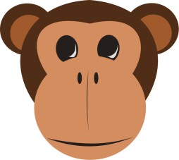 Awesome Monkey face Svg Clipart