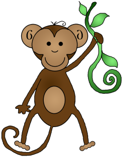 Funny Monkey face Clipart Transparent Background