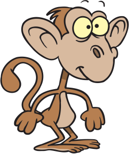 Free Cartoon Monkey face Beautiful Clipart