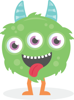 Cute Monster Halloween Clipart