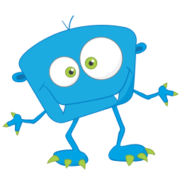 Awesome Blue Monster Clipart