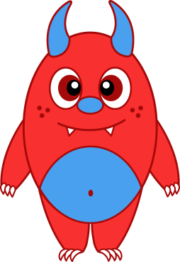 Red Monster Clipart Transparent Background Pictures
