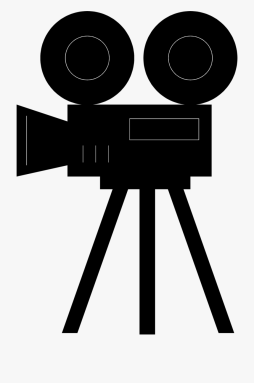 Camera, Black Movie Cartoon Clipart free