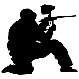 Cool Black Paintball Clipart