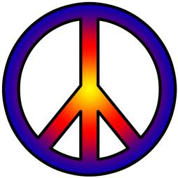 Purple Peace Clipart, Peace Sign image