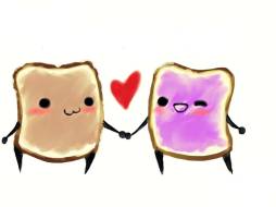 Cute Love Peanut Butter and Jelly Clipart