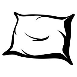 Pillow Black and White Clipart