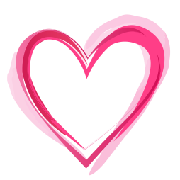 Simple Pink Heart Clipart Transparent image