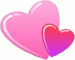 Cute love Pink Heart Clipart
