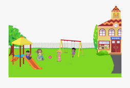 Cool School Playground Background Clipart