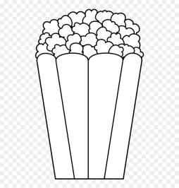 Black and White Popcorn Template Transparent Png