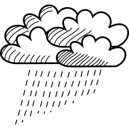Best free Png Rain Cloud Clipart Black and White