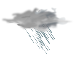 Cool Rain Cloud Clipart green and gray
