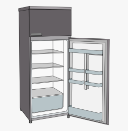 Refrigerator Graphics Clipart, Fridge, Cooling, Vector