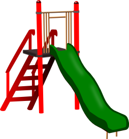 Green Playing on a Slide Clipart Transparent free for Download