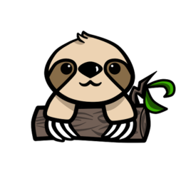 Cute Cartoon Sloth Clipart free for Download