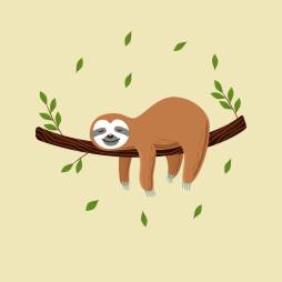 Awesome Sloth Clipart Vector Png