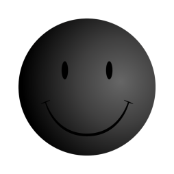 Smiley face Black and White hand Drawn