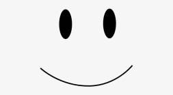 Cute Smiley face Black and White Clipart hand Drawn