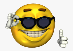 Cool Emoticon Clipart, Smiley face with Sunglasses Png