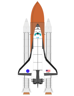 Transparent Background Space Shuttle Clipart