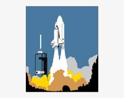 Space Shuttle Rocket image Clipart