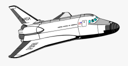 Png Space Shuttle Clipart Black and White
