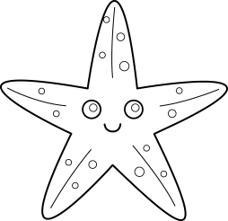 Free Starfish Face Clipart