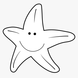 Clipart of a Cute Starfish Transparent Png