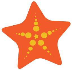 Cute Orange Starfish Clipart Transparent Png