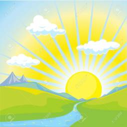 Nature Landscape Sunrise Clipart for Download