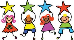 Super Kids and Stars Clipart, Students Png