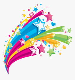 Super Stars and Rainbow Clipart Transparent Png