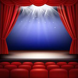 Theatre Red Curtain Stage Clipart