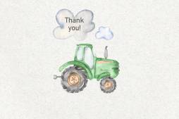 Cute Green Tractor Clip Art