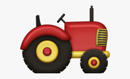 Tractor Red Cute Clipart Png Transparent Background