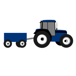 Cool Blue Tractor Clipart, Png, Transparent