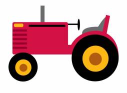 Red Clipart Tractor Transparent Background
