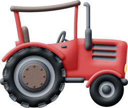 Red Tractor Farming Clipart Transparent Png