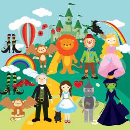 Family The Wizard of oz Clipart